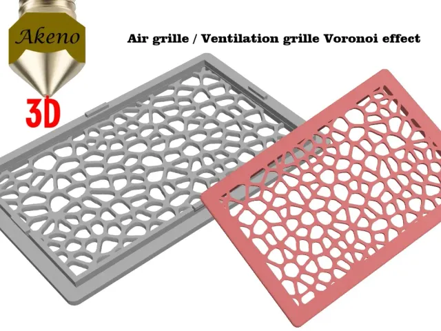 Air grille / Ventilation grille Voronoi effect — foto autora