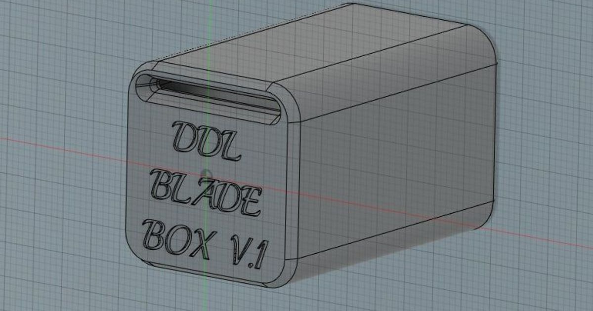 ddl sharps razor blade box container by ddl.vnt Download free STL