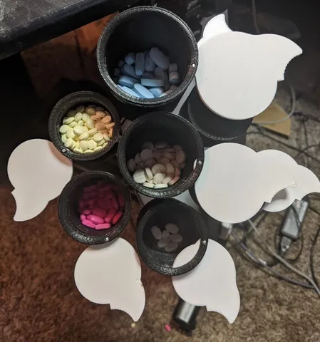 Desk Mounted Pill Organizer