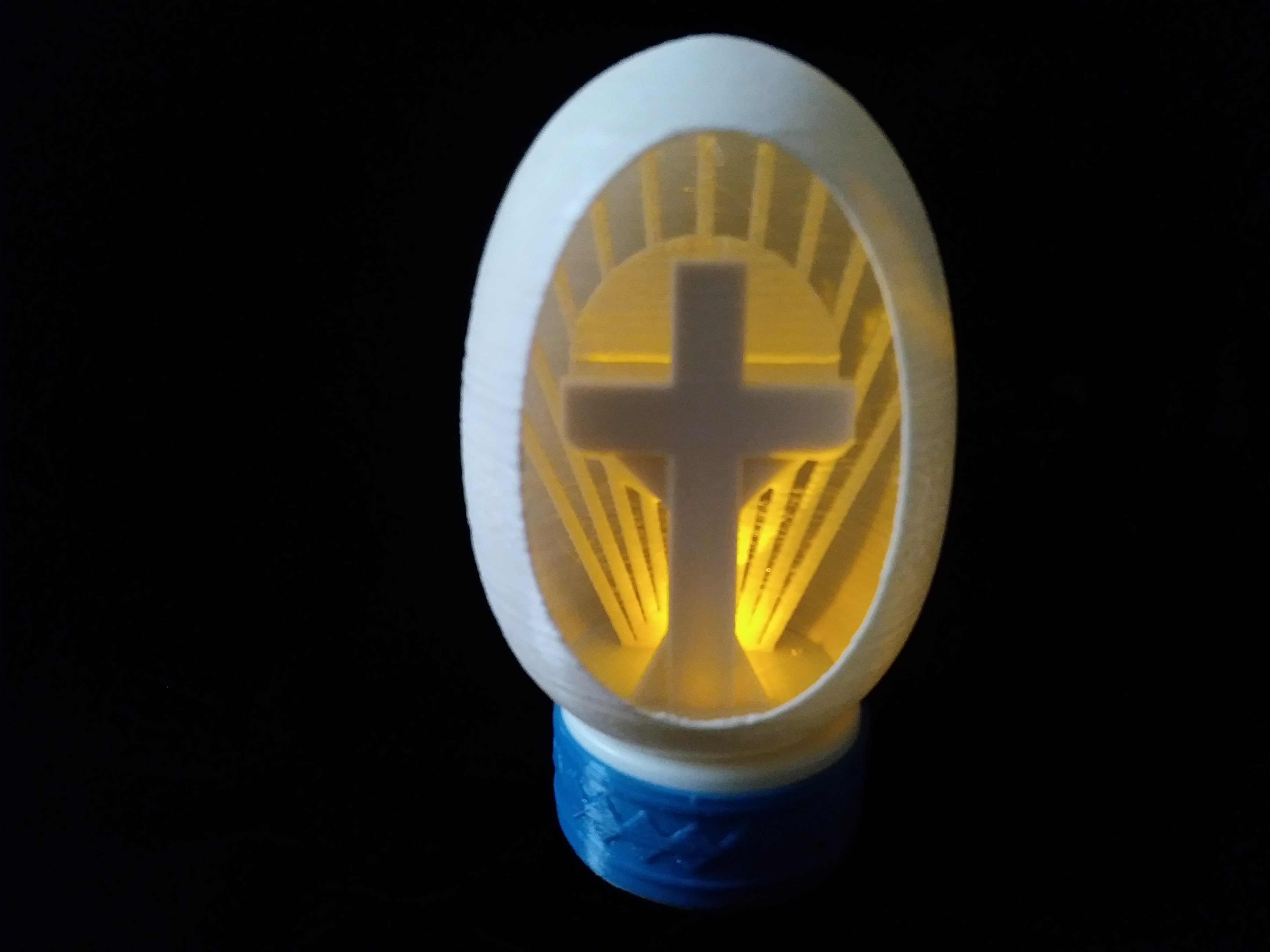 Miniatura 2 do modelo 3D Easter Egg Tea Light Cross