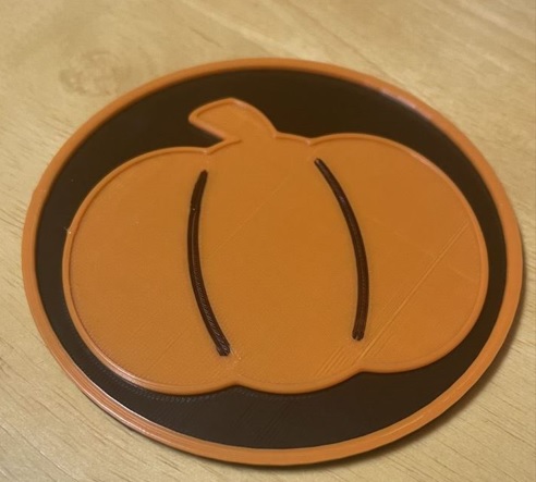 Pumpkin coaster