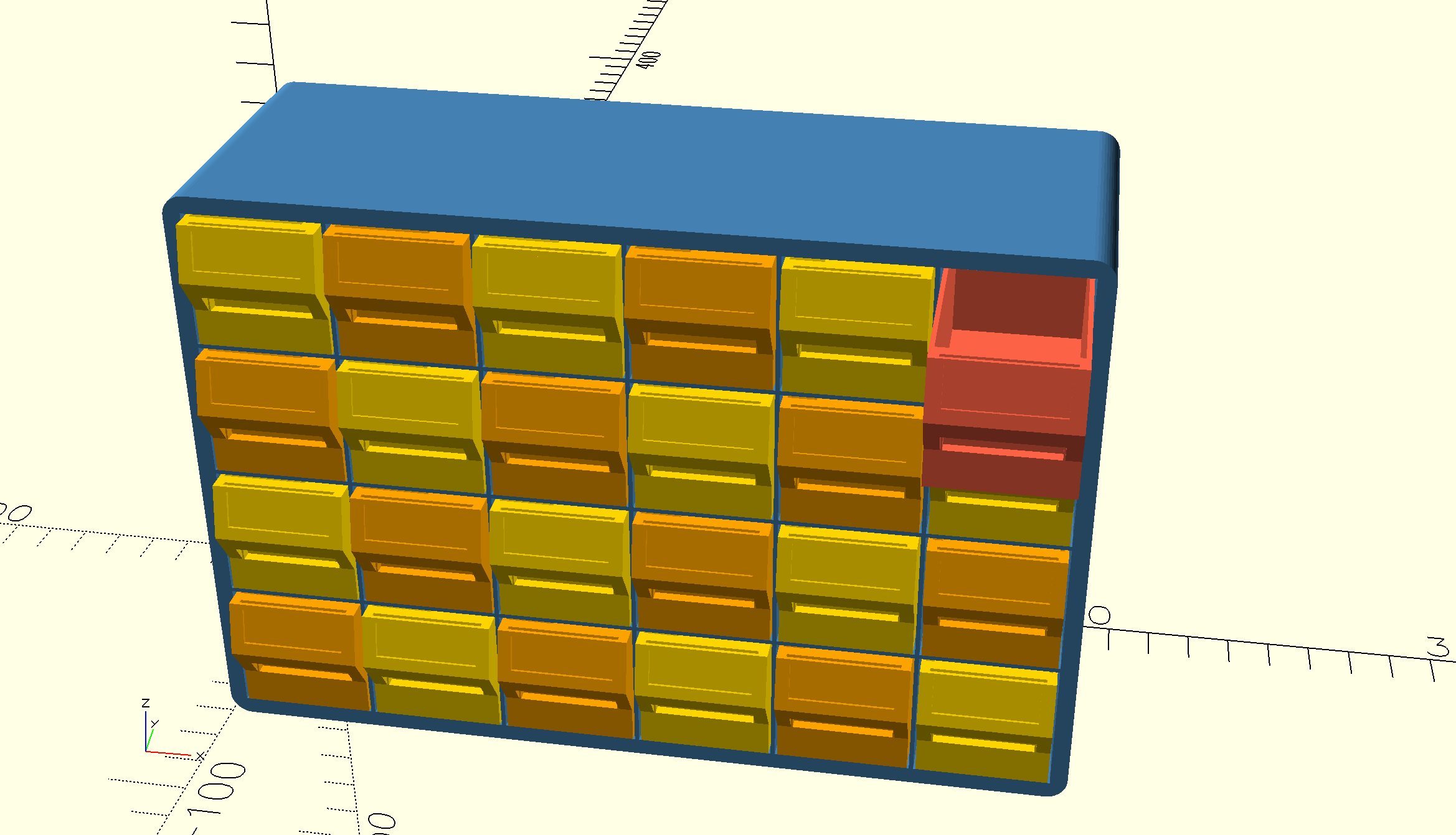 Resizable Drawer Organizer (select size of box and number of drawers)