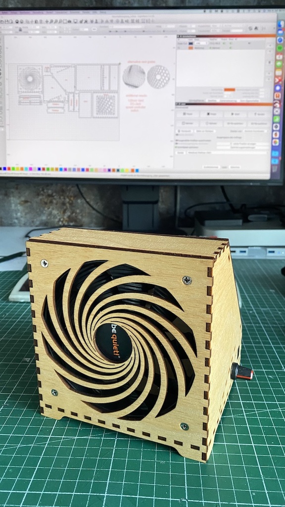 lasercut fume extractor