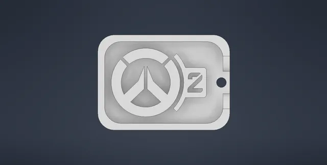 Simple Overwatch 2 Keychain (2 types)
