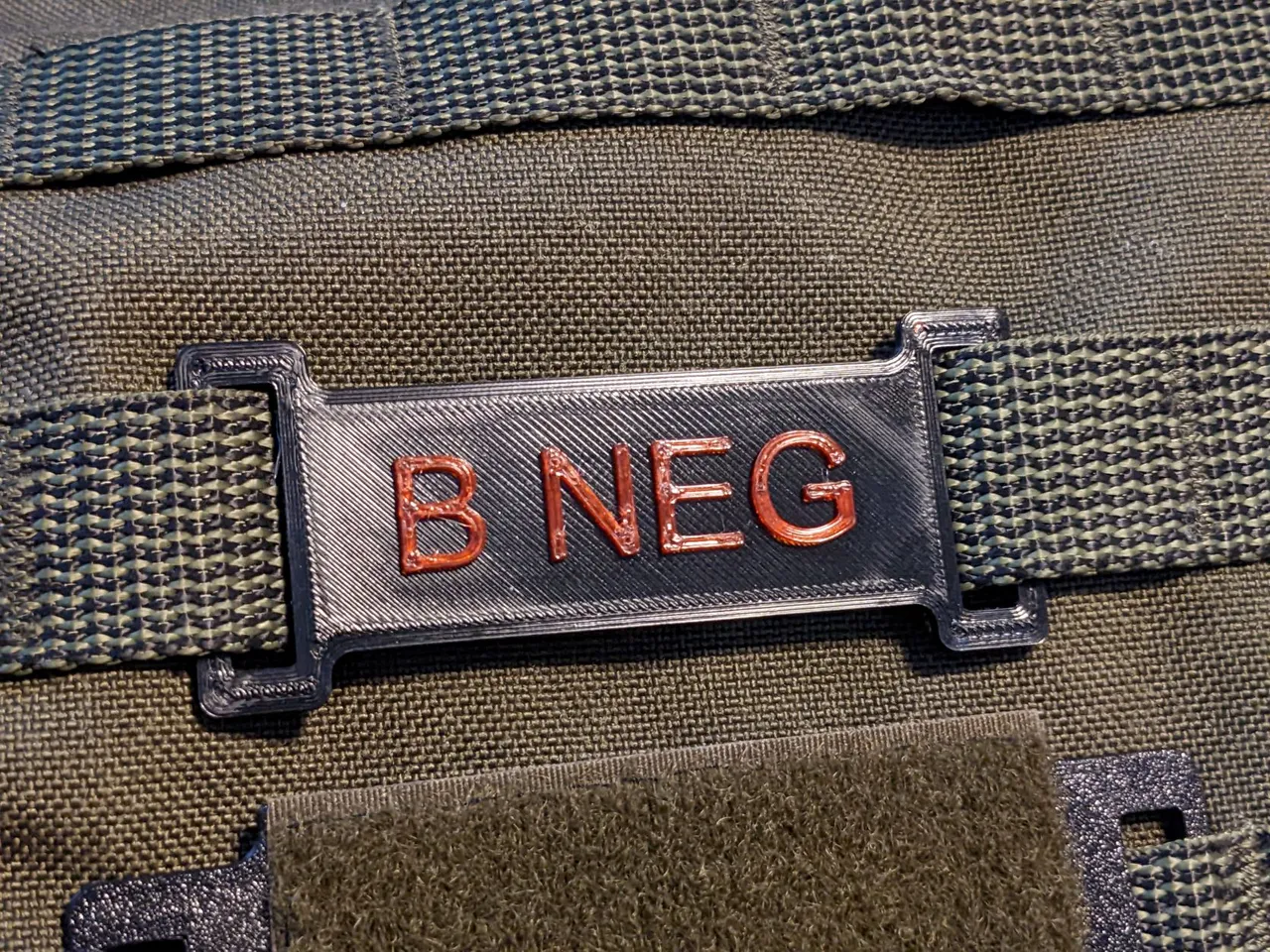 simple blood type MOLLE patches by jussikal