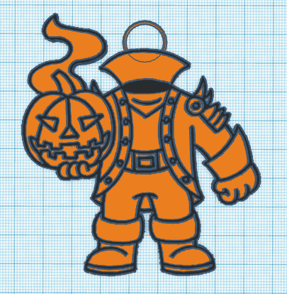 Roblox Halloween key ring