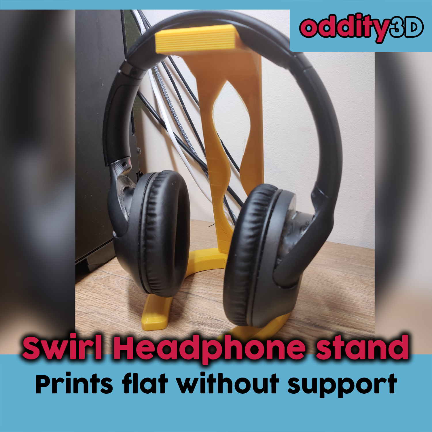 Modern Design Swirl Headphone Stand