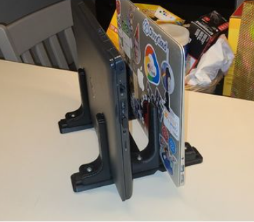 Dual Adjustable Vertical Laptop Stand