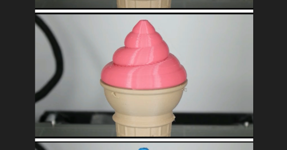 Ice Cream Cone by GCV3D | Download free STL model