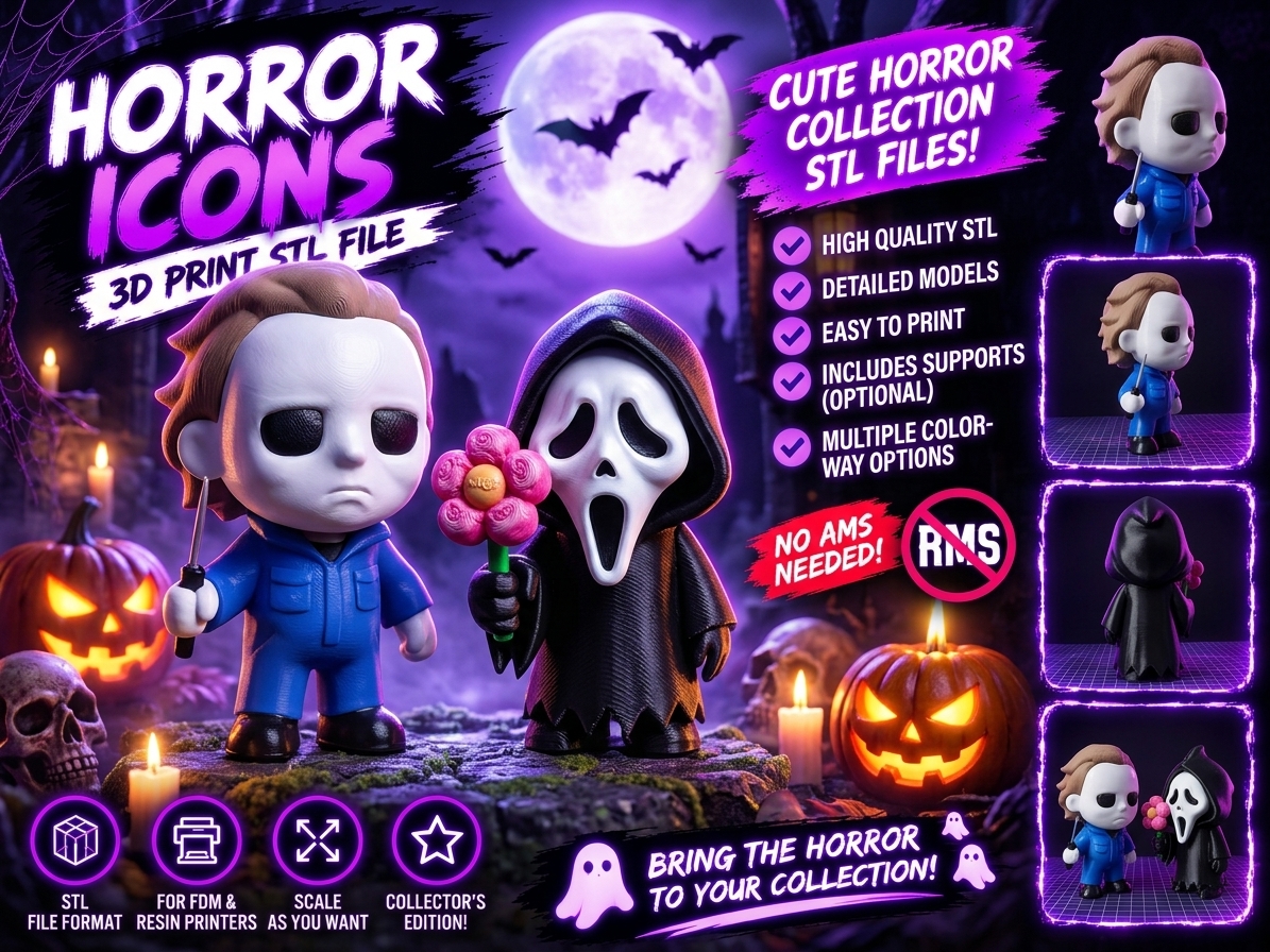 Ghostface & Michael Myers No AMS Figures Bundle