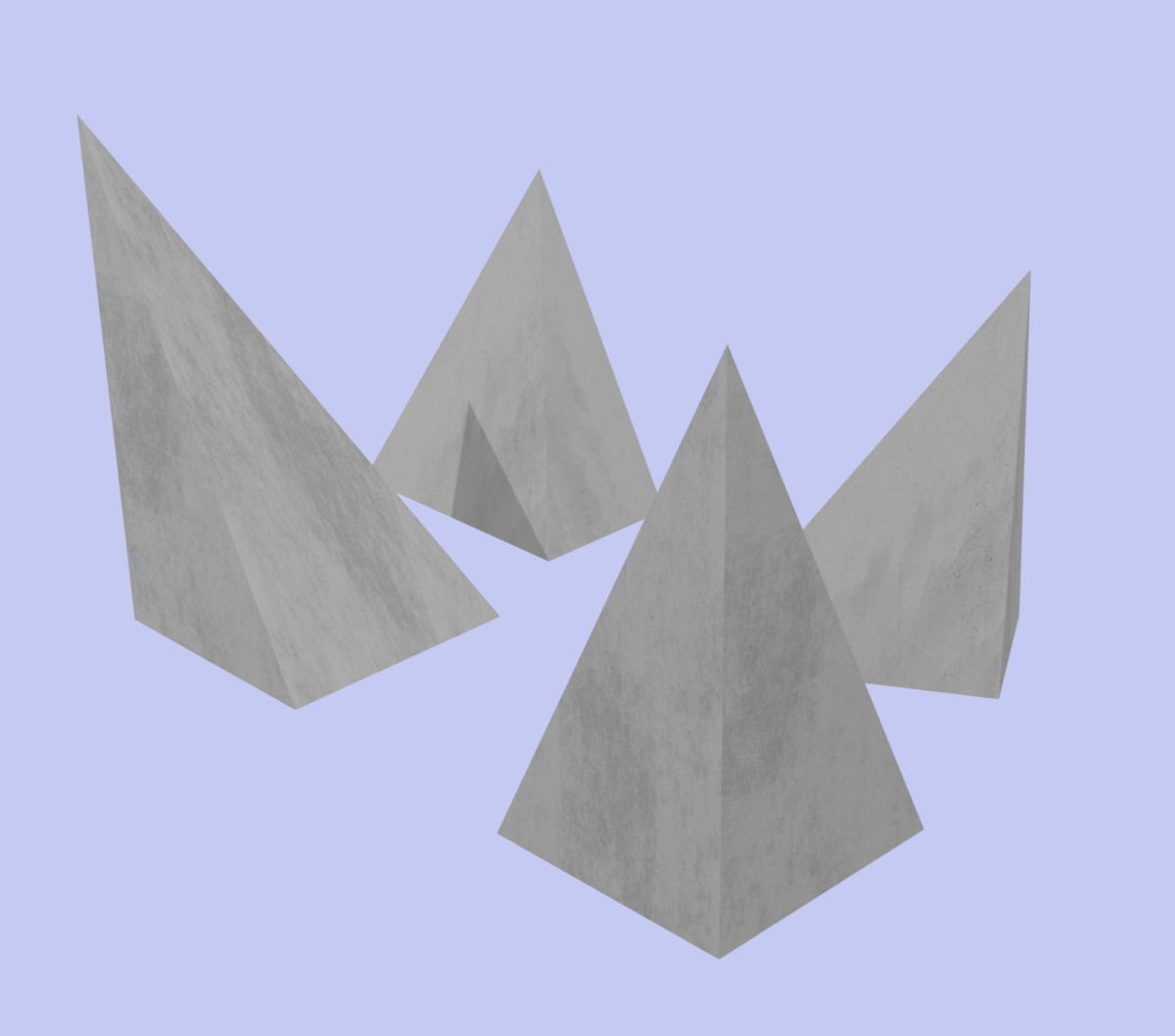 Right-angle pyramids