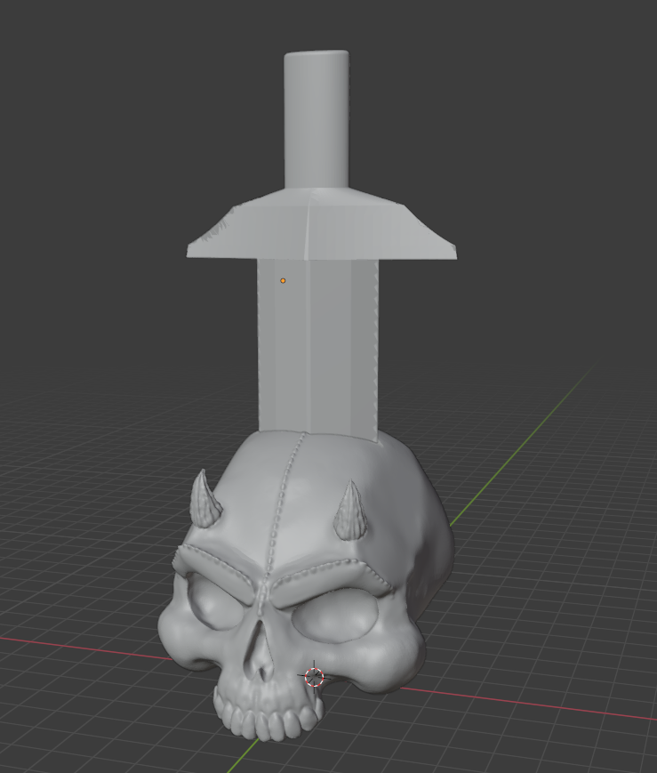 Miniatura 4 do modelo 3D Demon Head USB Holder