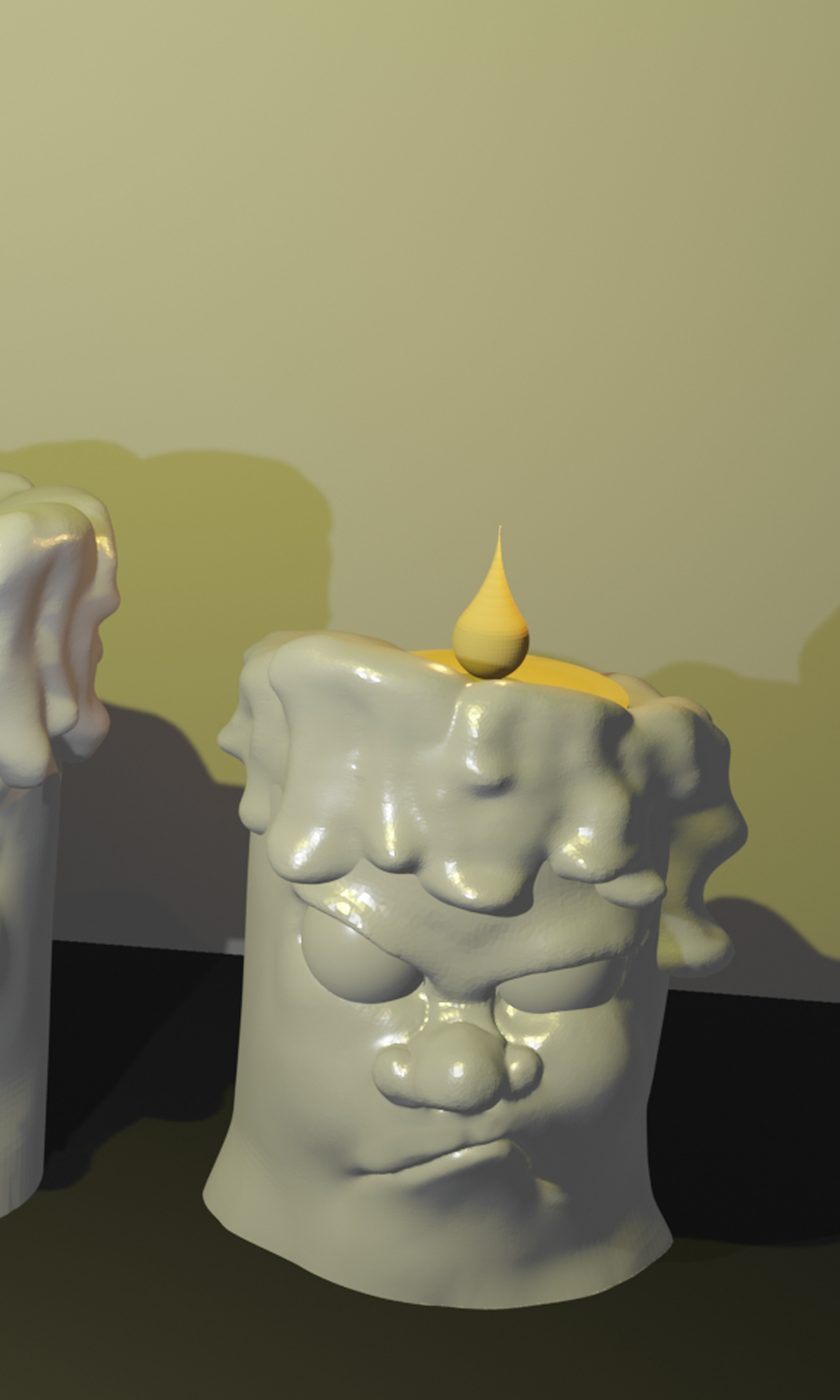 Cartoon Candle (4 of 4) for LED Tealight