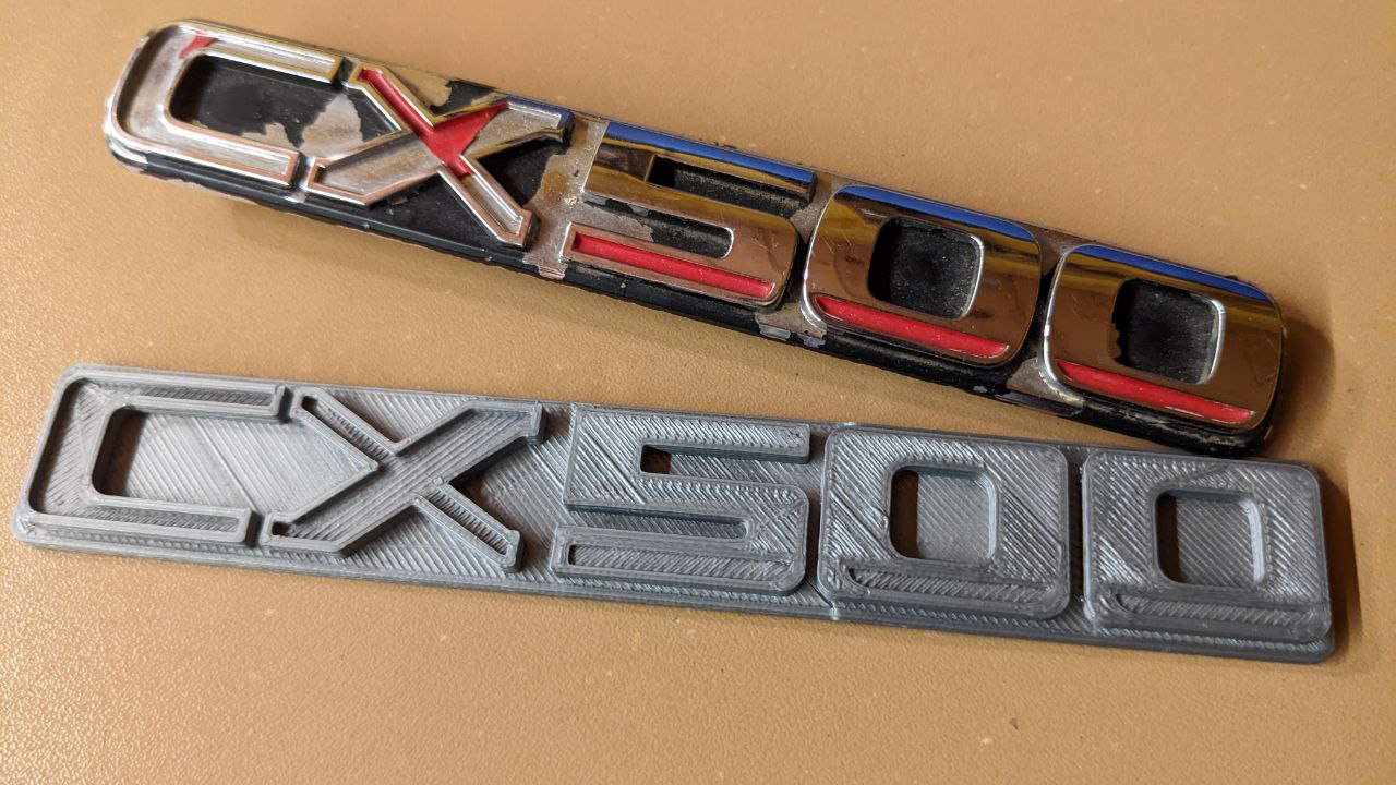 Honda CX500 side emblem