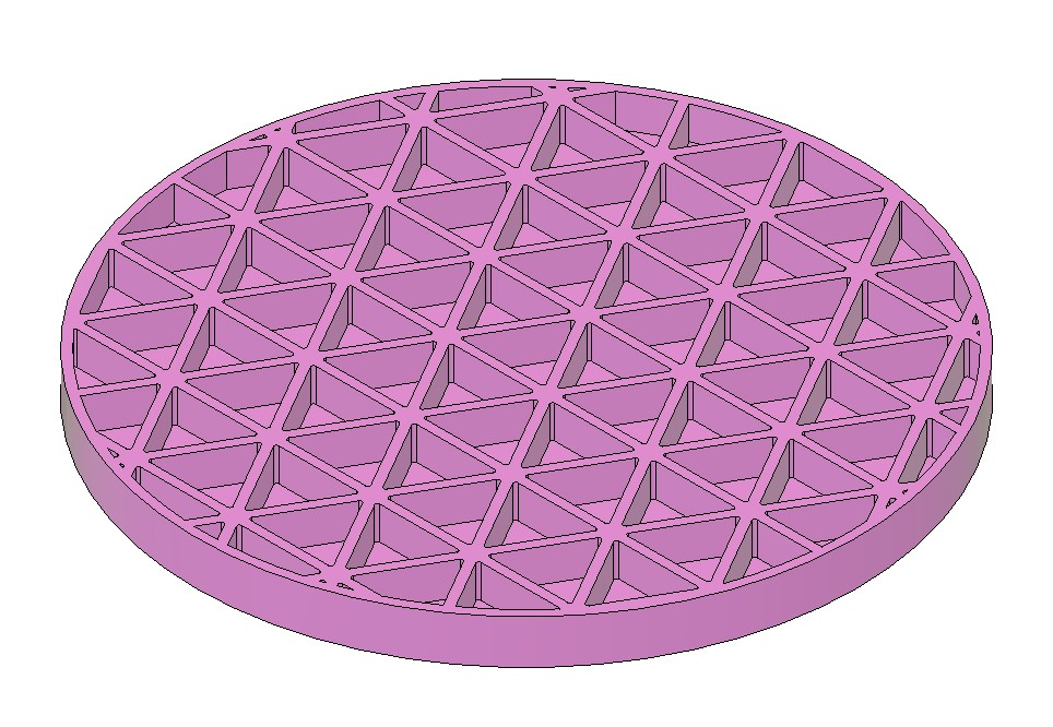 Isogrid Coaster