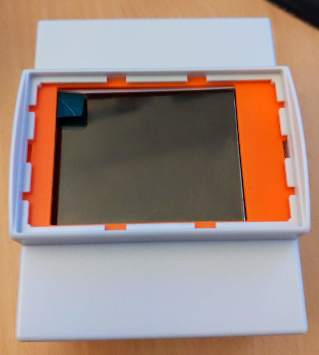 LCD mount for Raspberry Pi DIN rail case