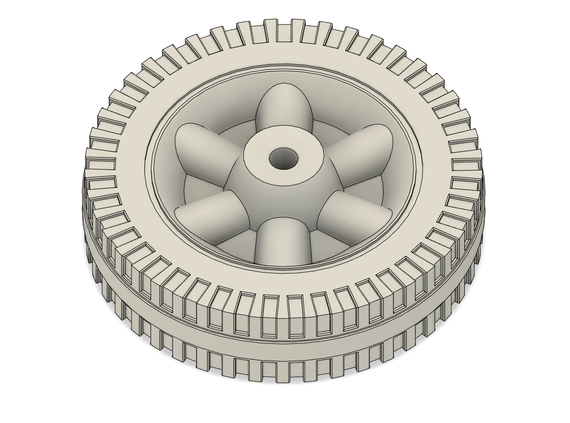 Replacement wheel for grill