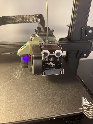 Ender 3 S1 5015 fan mount with left side inline cr-touch