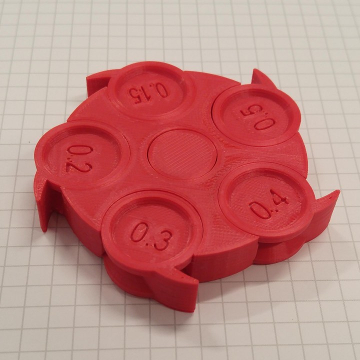 Clearance test spinner