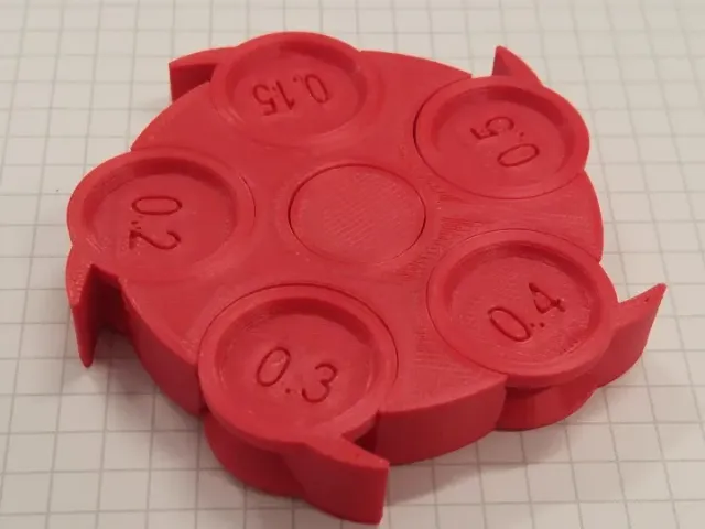 Clearance test spinner
