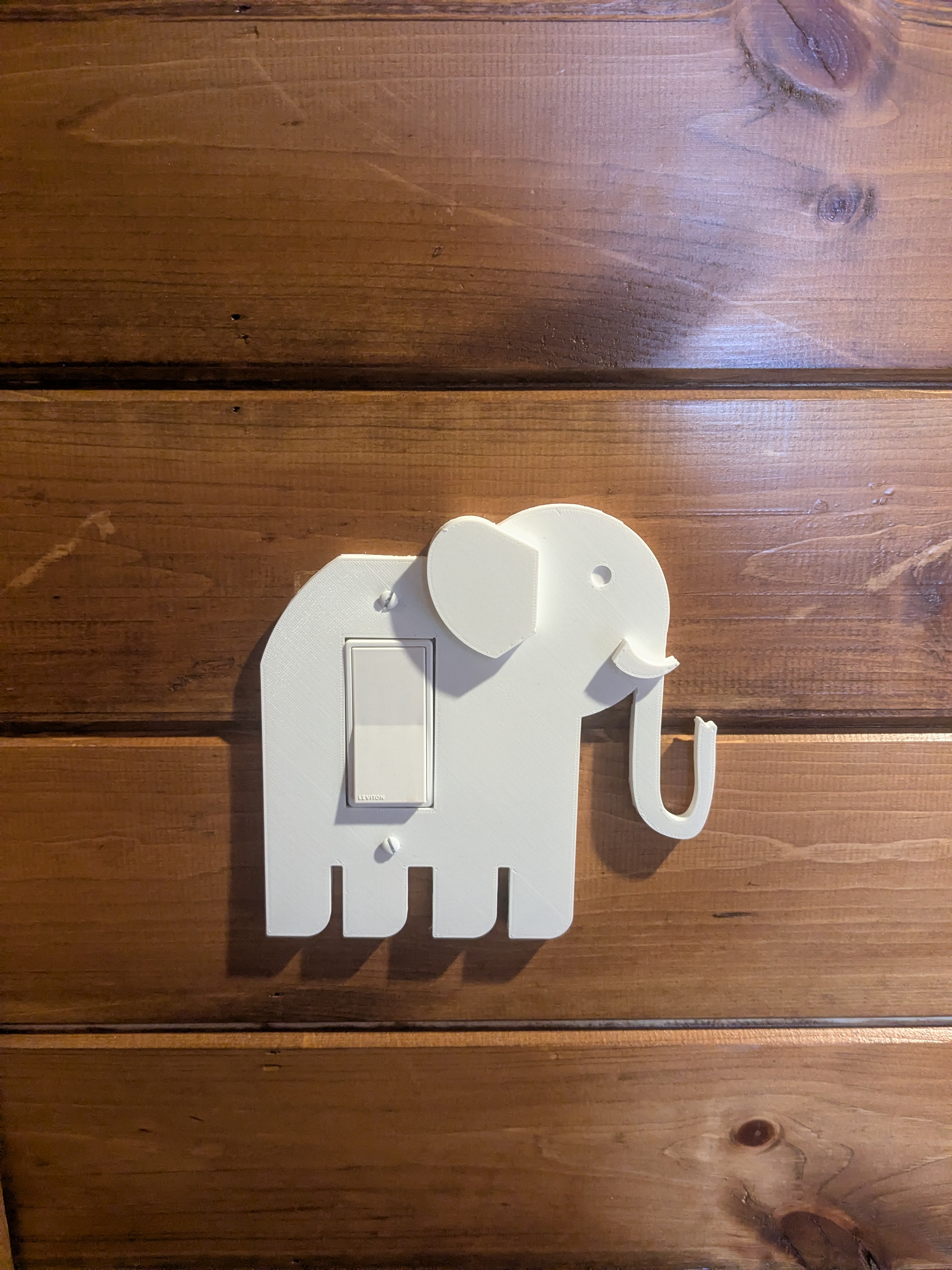 Elephant Shaped Light or Plug Cover