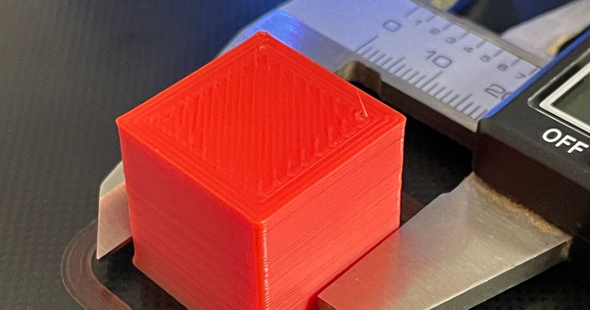 calibration cube clean 20mm by TAB Download free STL model