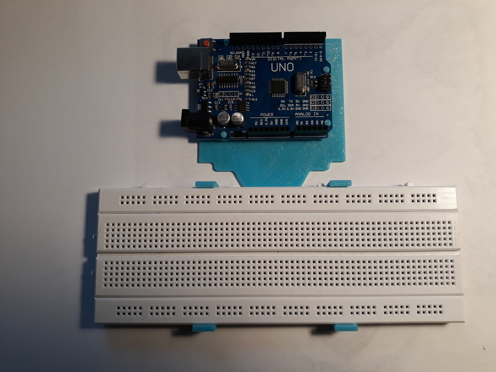 Stand for Arduino and project board. 