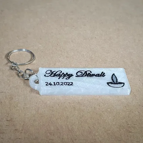 Happy Diwali Keychain