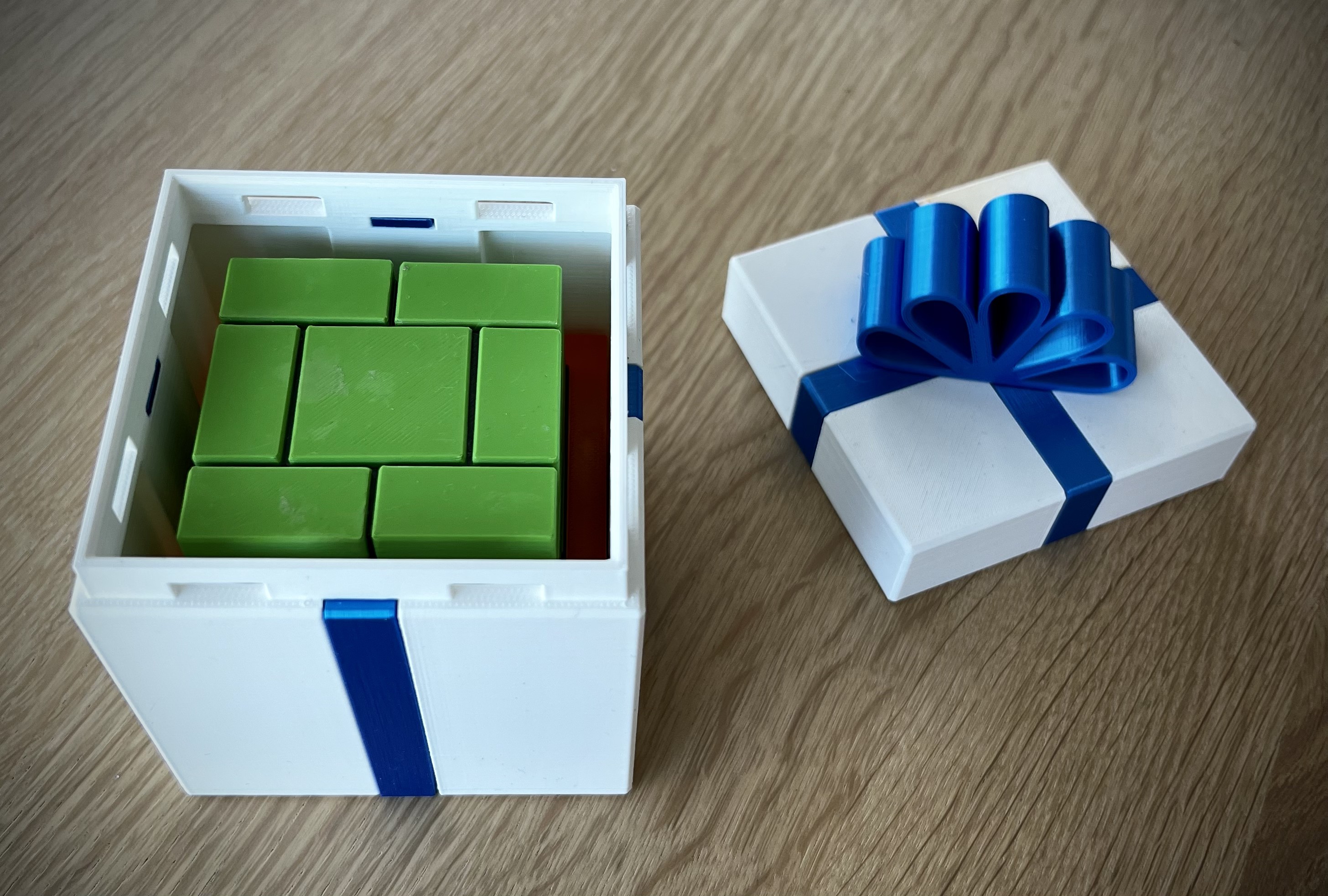 Gift Box for 3D Printy Brick Block Puzzle Box.