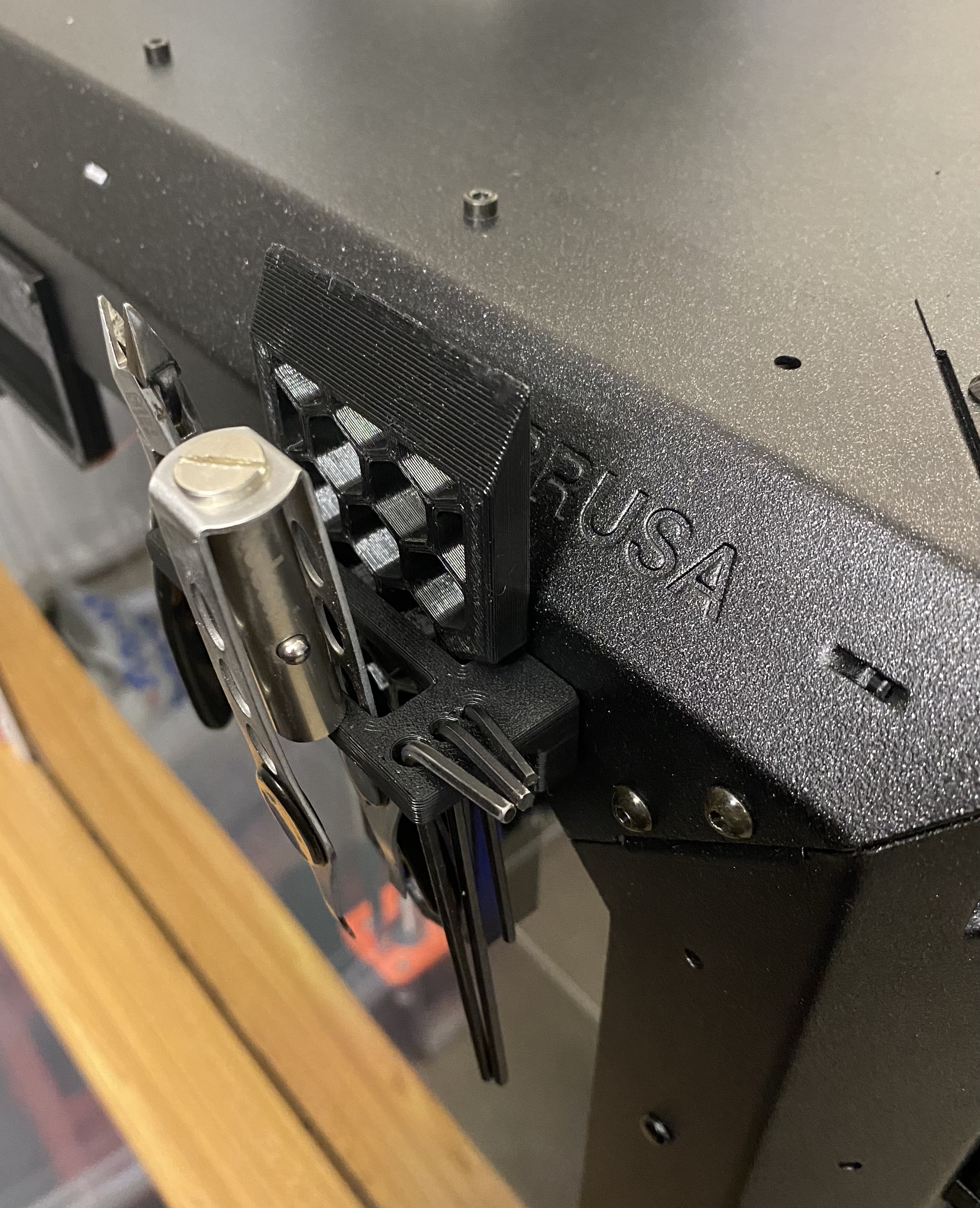 Simple tool holder for Original Prusa Enclosure