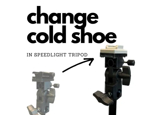 Better cold (hot) shoe mount for speedlight tripod head