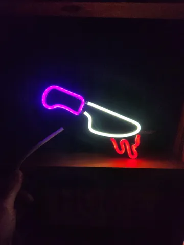 LED Neon Bloody Knife