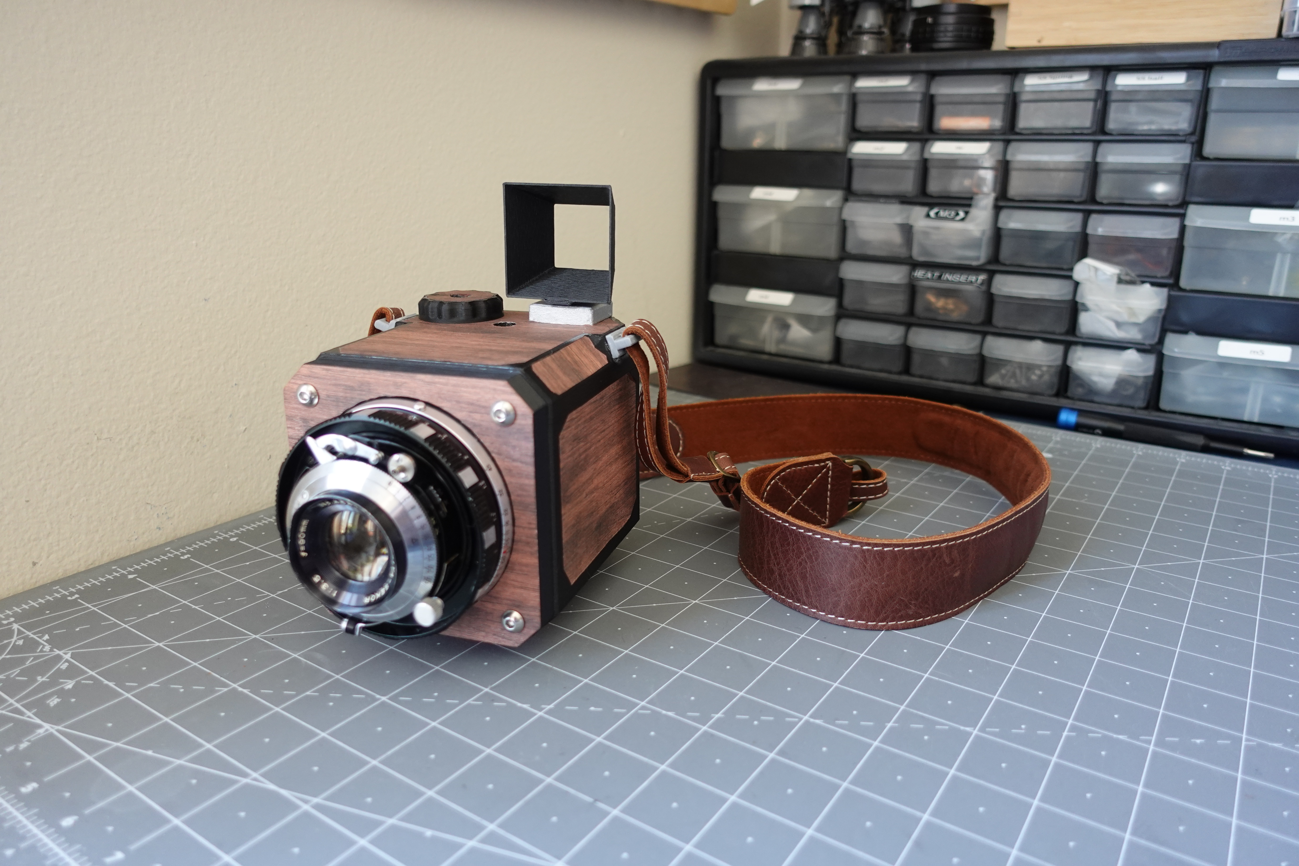 Medium Format Camera with 3D Printed Ratchet