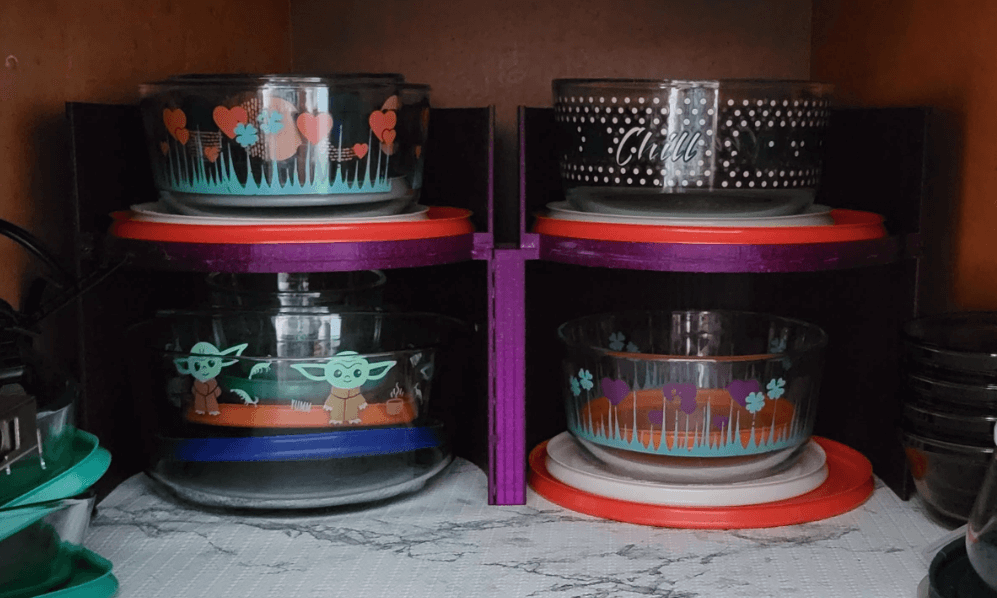 Pyrex Bowl Shelf/Stack