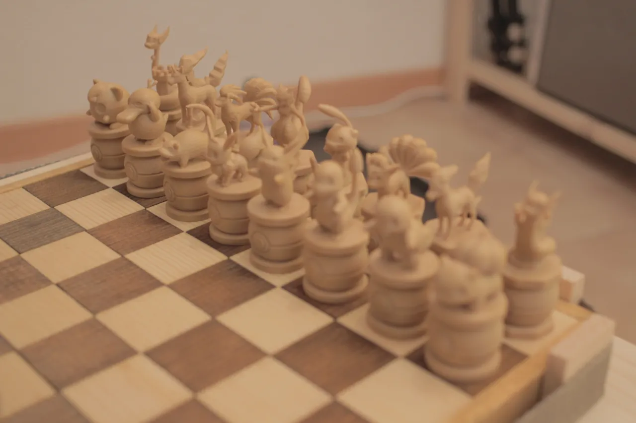 Pokemon Chess by roshandp1  Pokemon, 3d printing, Chess set