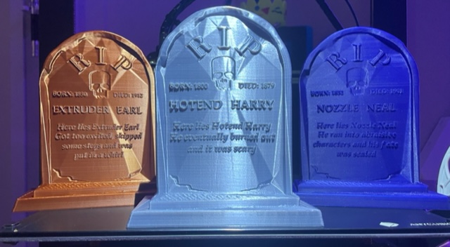 Spooky 3D Printing Folklore Tombstones