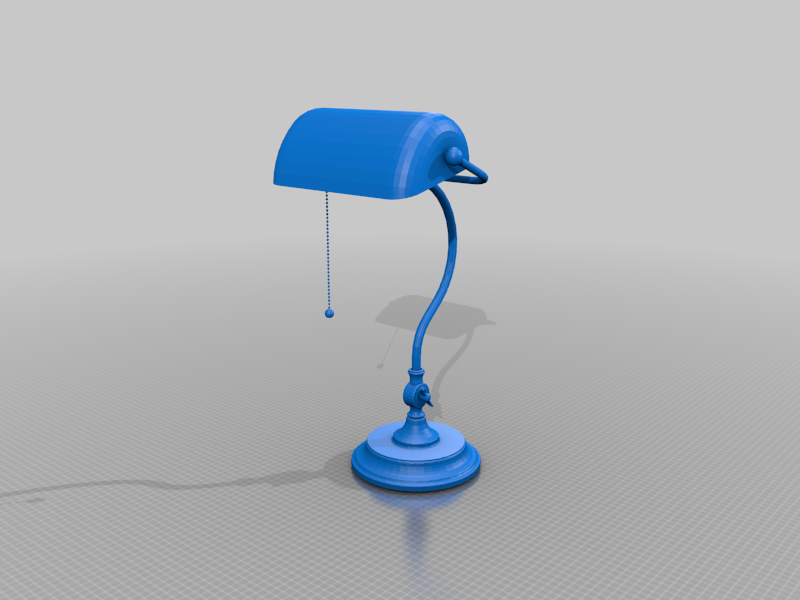 Banker desk lamp by K1000r Download free STL model