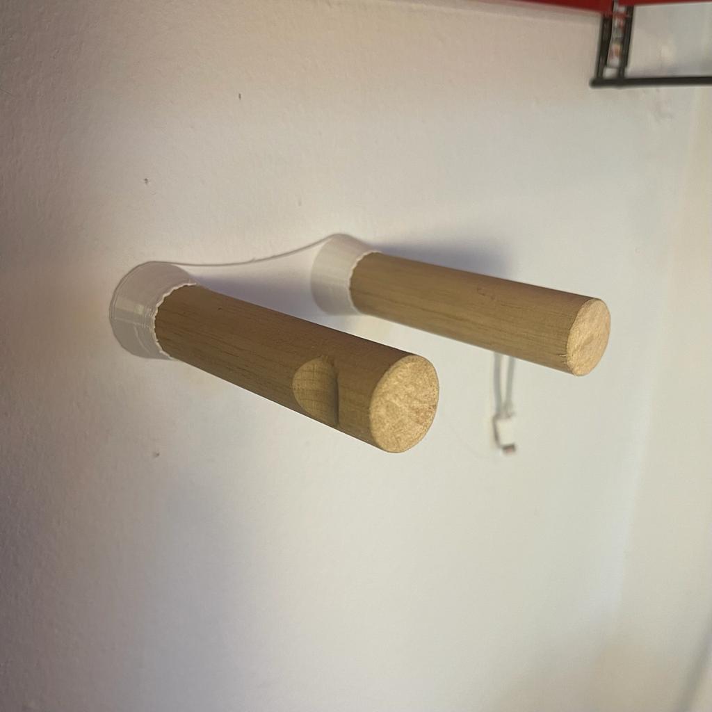 Broomstick Headphone Hanger by K1000r Download free STL model