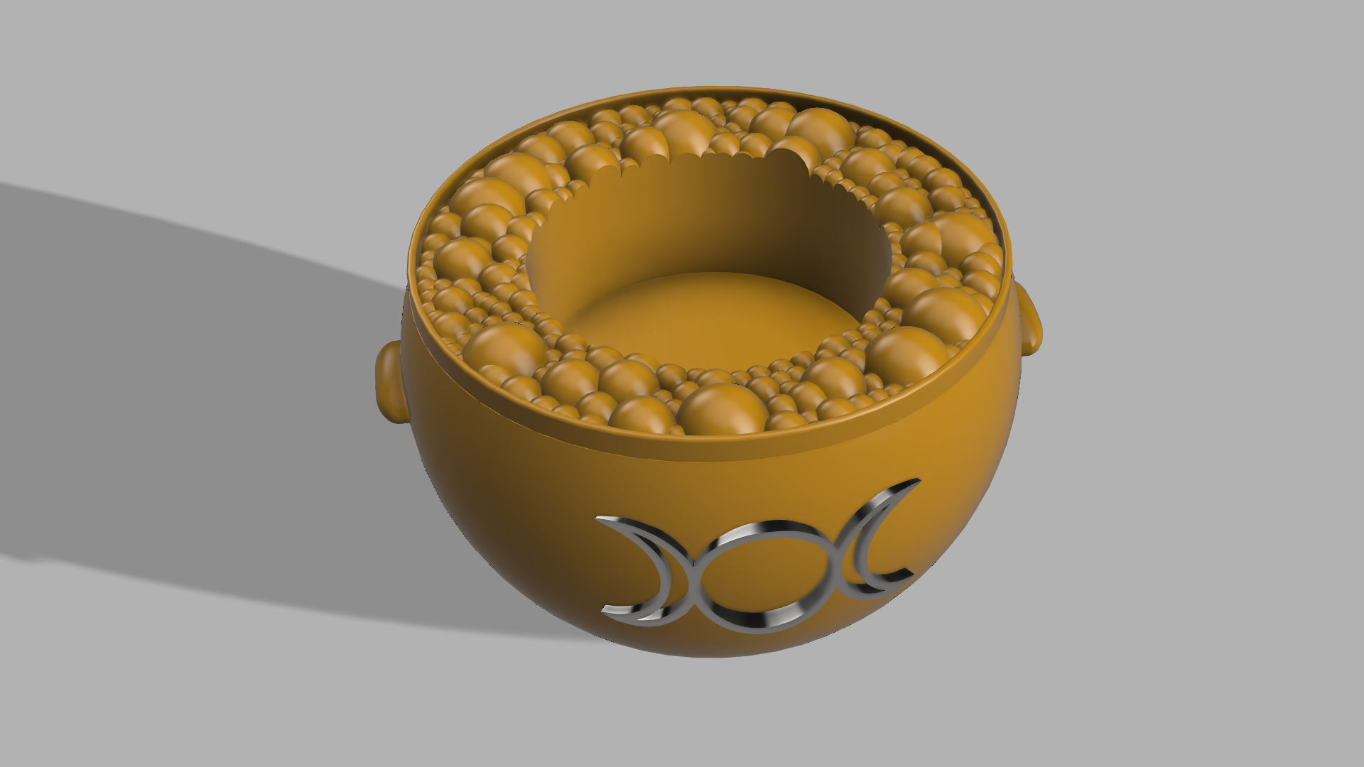 Miniatura 3 do modelo 3D Tea Light Cauldron Holder