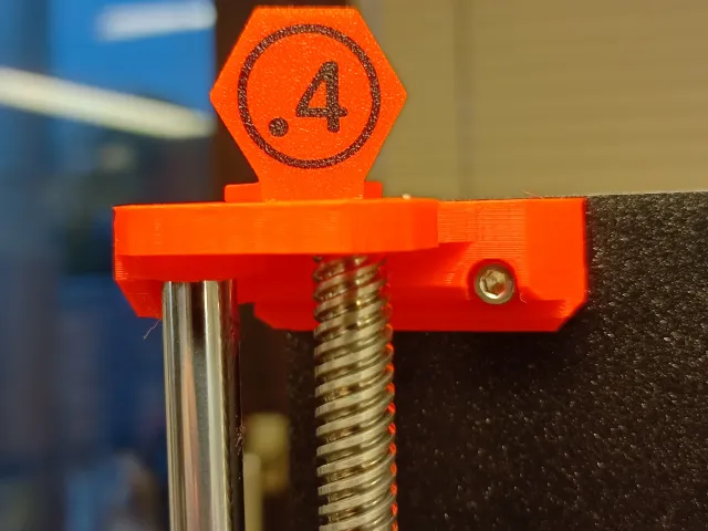 Simple Nozzle size Indicator