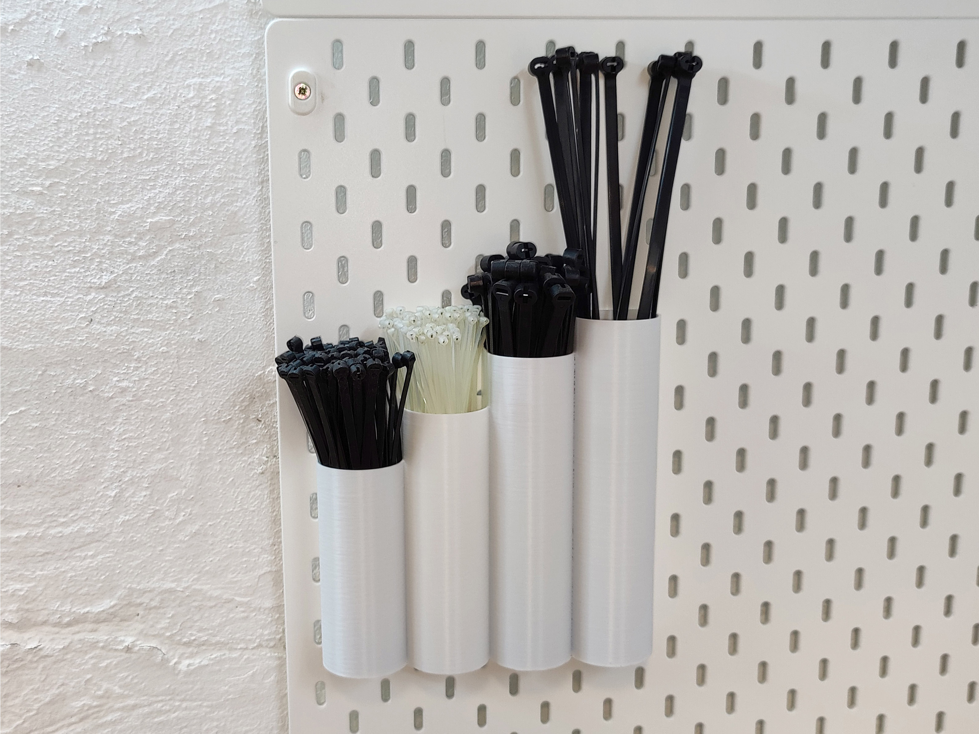 Zip Tie Storage Box for ikea Skadis TNuts Kabelbinder by Clemi