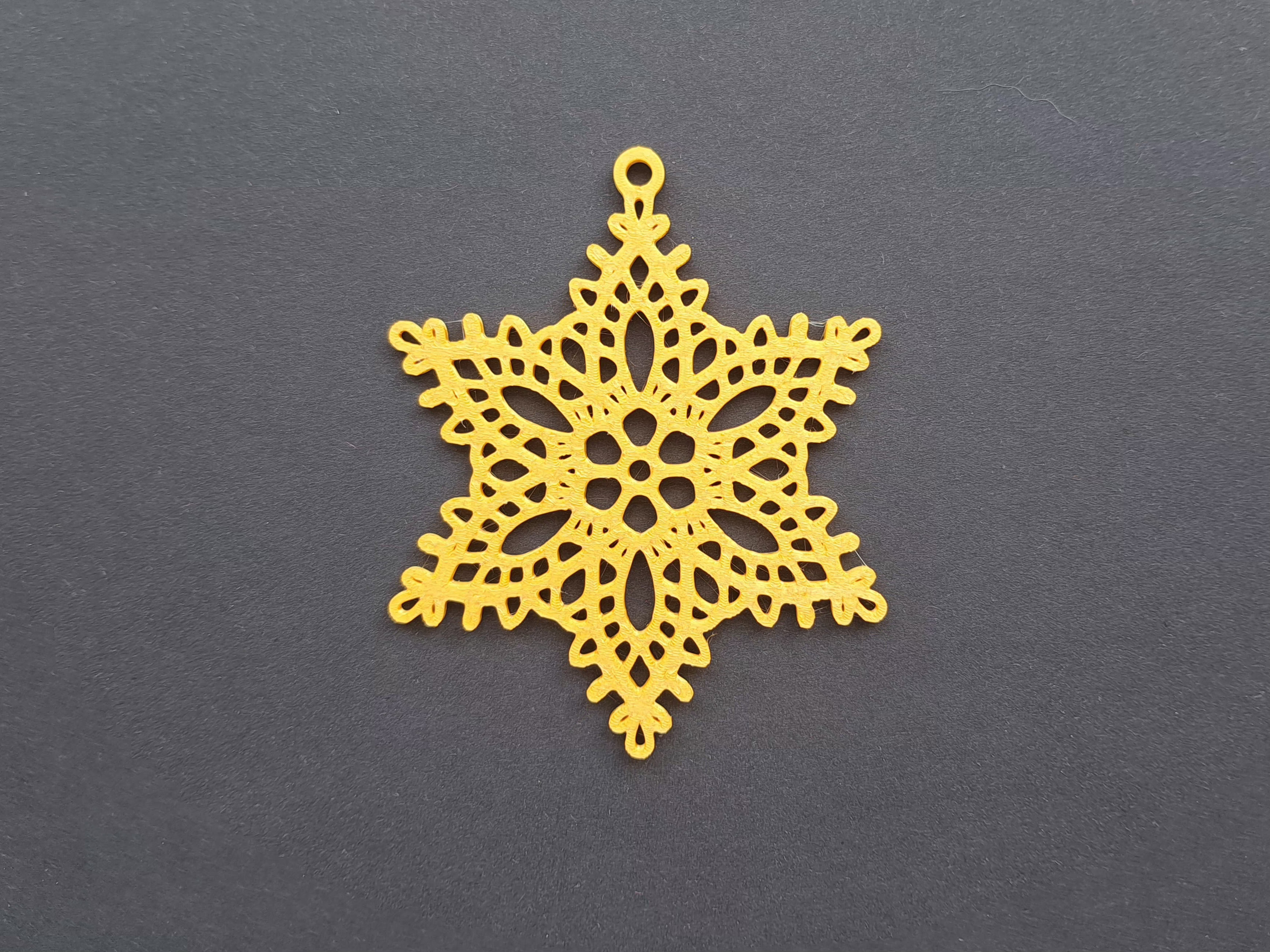 Snowflake - Christmas Ornament (Version 5)
