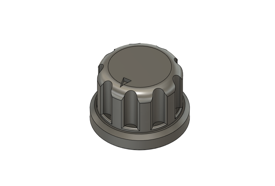 Miniatura 2 do modelo 3D Potentiometer Knob 6mm