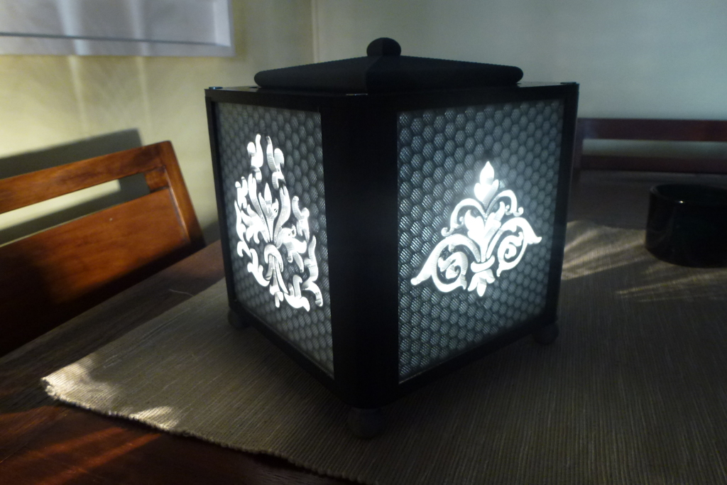 vintage cube lamp