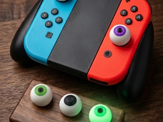 Eyeball Thumbstick Cap for Nintendo Switch 1 | Multi-Colour Halloween Joy-Con Grip