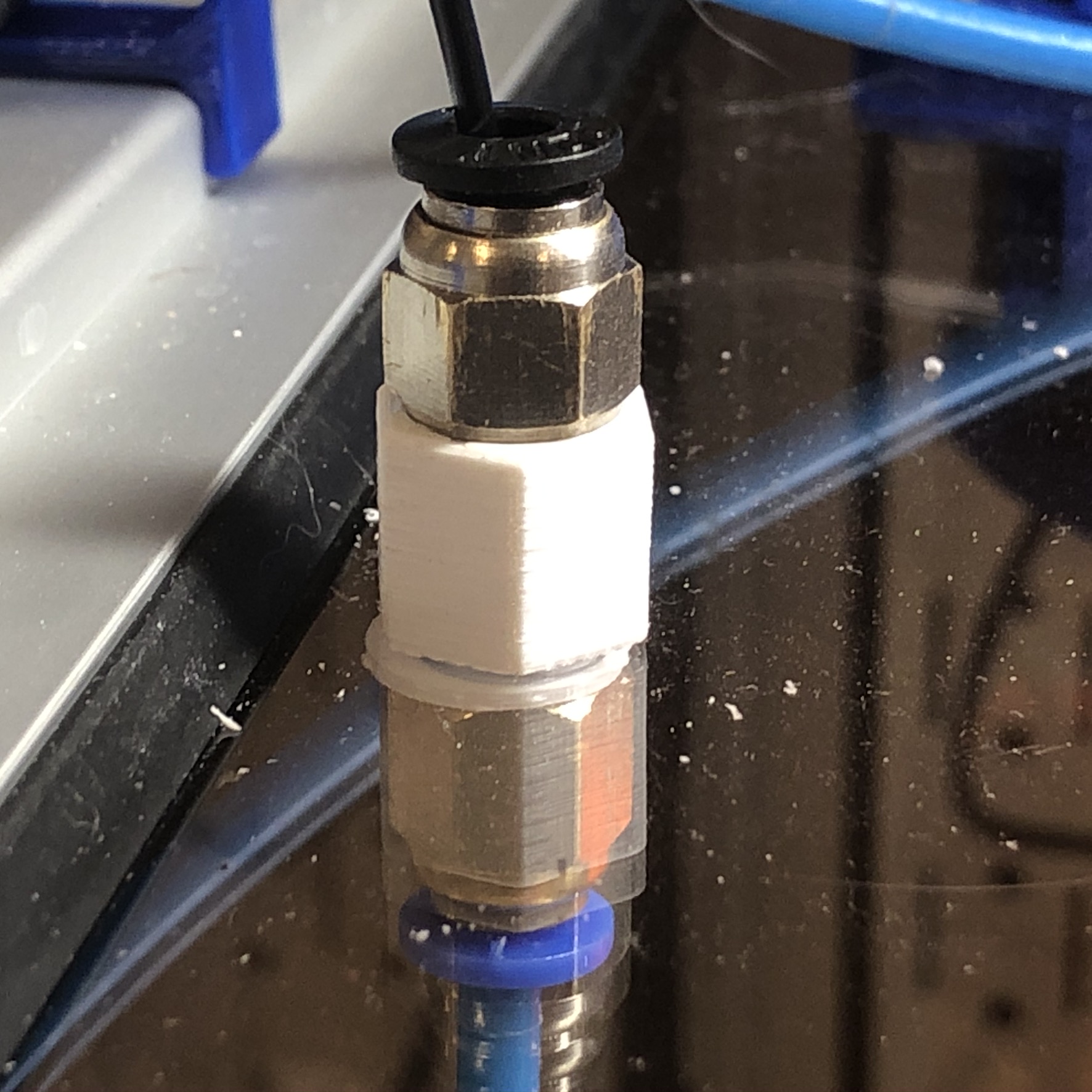 Bowden adapter for Hall Precision SingleCell Enclosure