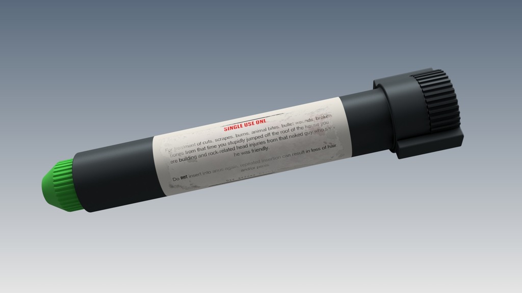 Rust Medical Syringe by samsve Download free STL model