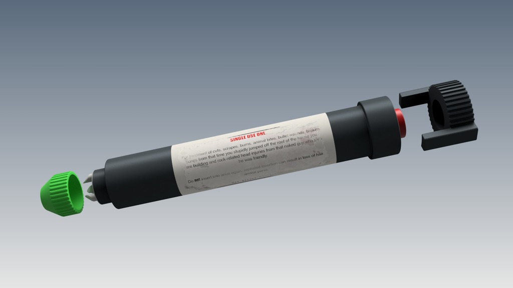 Rust Medical Syringe by samsve Download free STL model