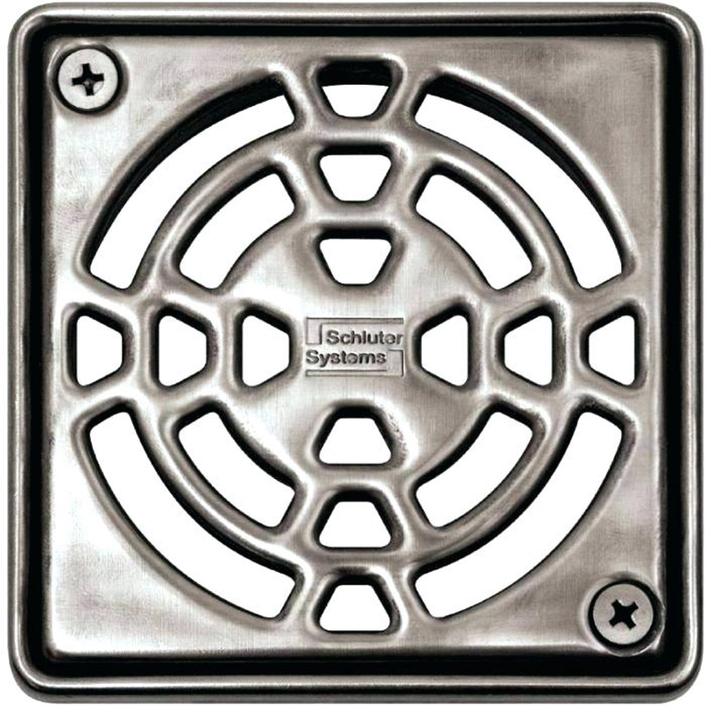Schluter Systems Kerdi Shower Drain 4" Grate Strainer by leonard
