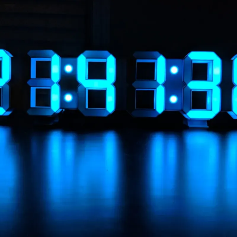 7 Segment LED Clock by leonard, Download free STL model